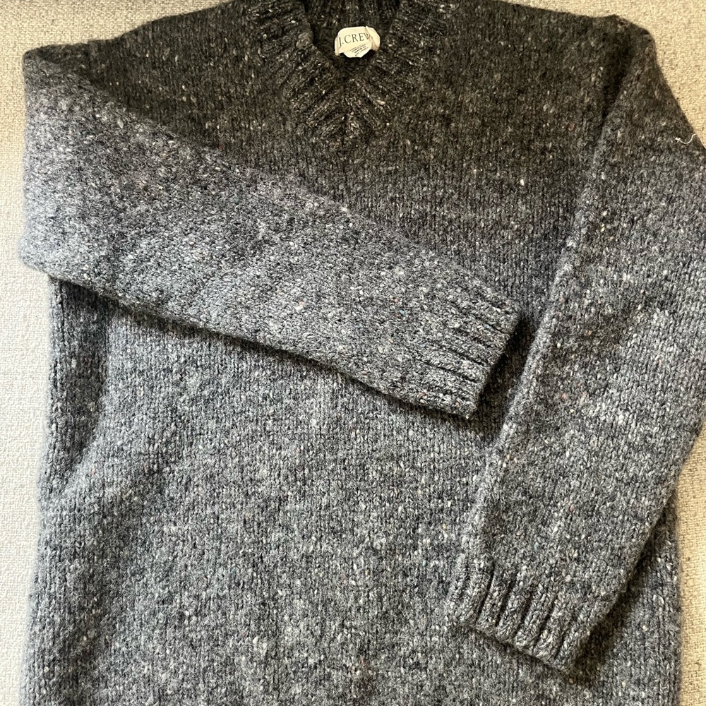 J. Crew 100% Wool Grey Sweater